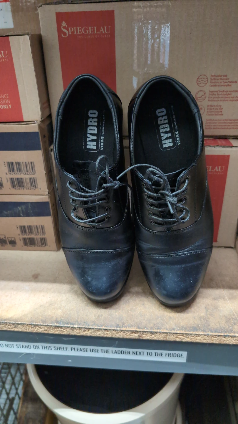 HYDRO Men's Black Oxford Dress Shoes Size 9