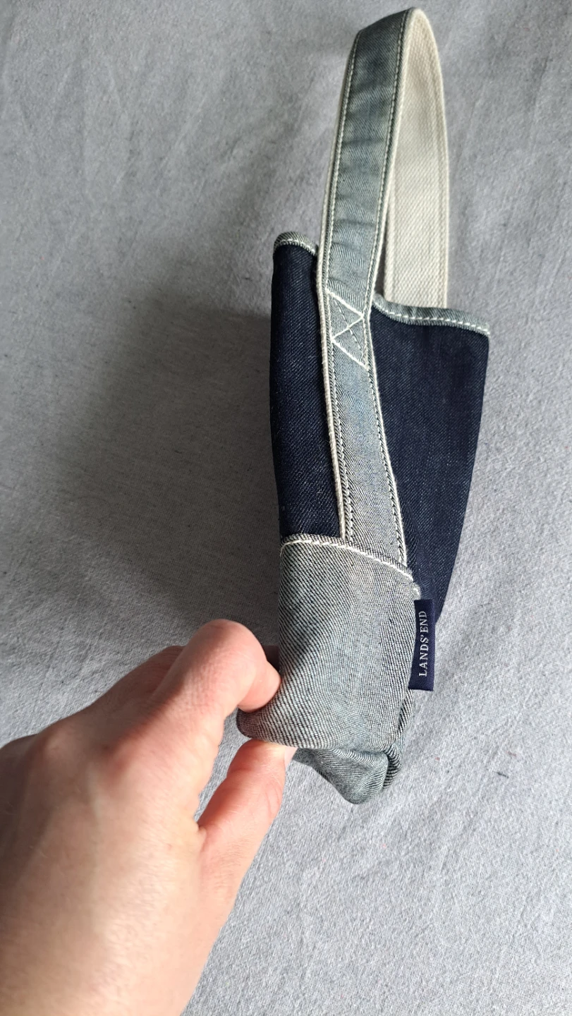 Lands' End Denim Bottle Bag - photo 2