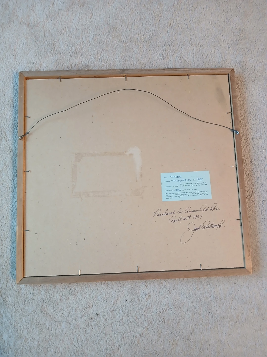 Vintage signed Jack Eastaugh painting - photo 4