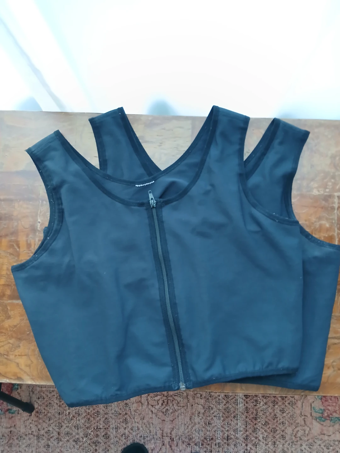 XL black chest binder w zipper (Untag size 4XL) - photo 2