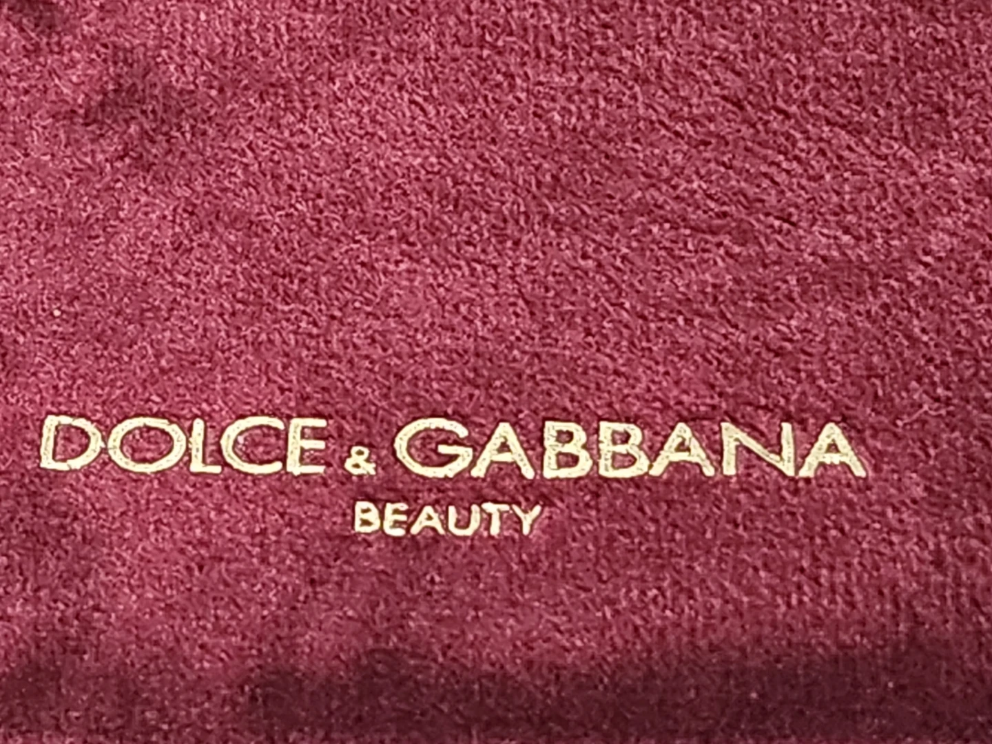 Dolce & Gabbana cosmetic makeup Beauty Velvet Pouch 🧡