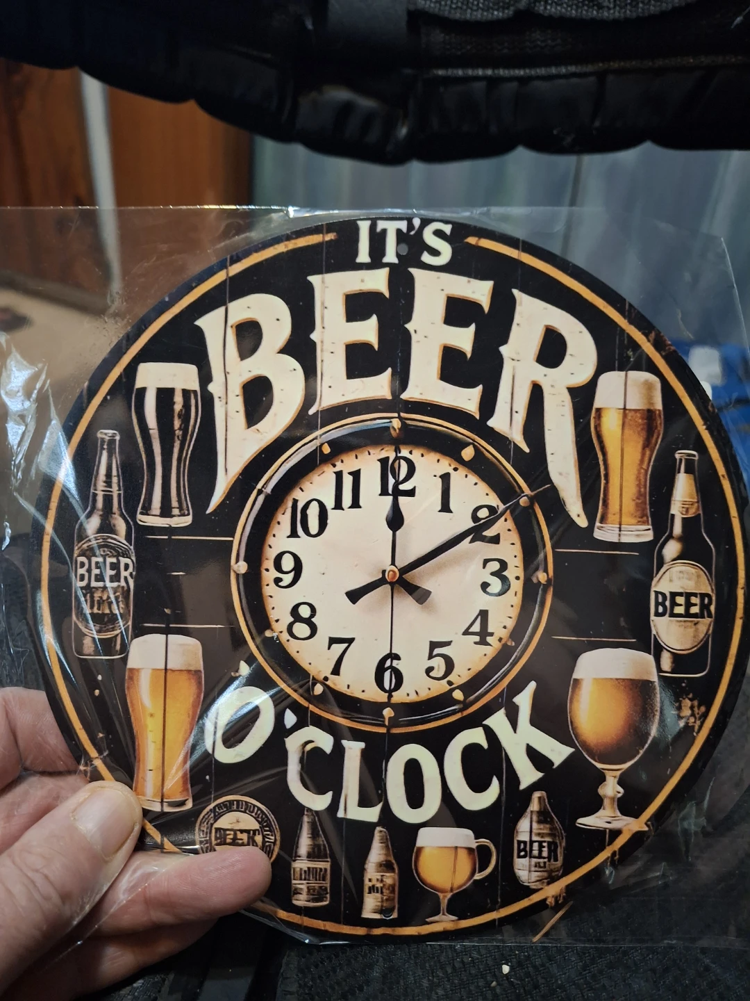 It's Beer O'Clock Wall Clock Metal Sign