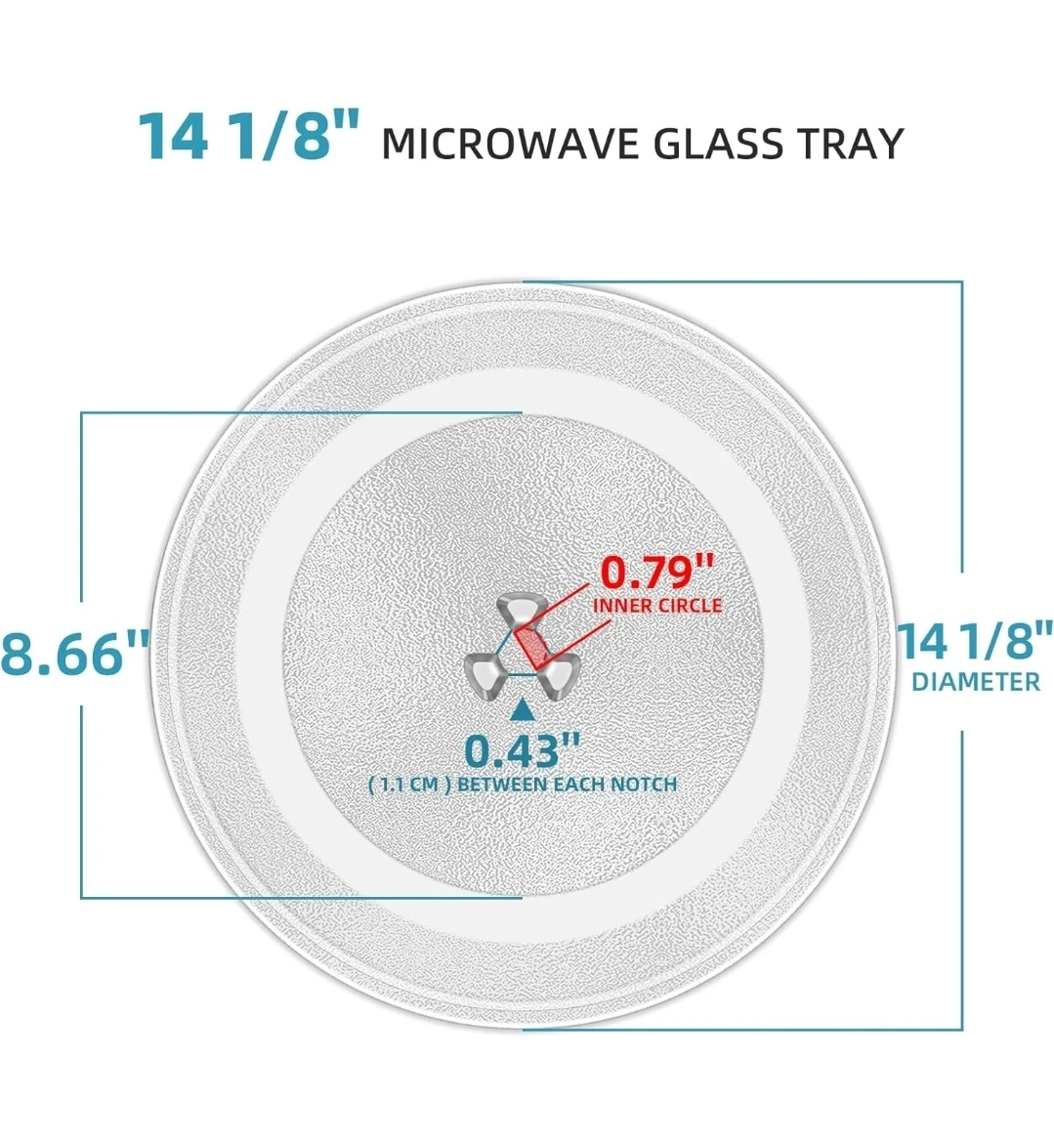 14 1/8" Microwave Glass Plate Replacement - photo 2
