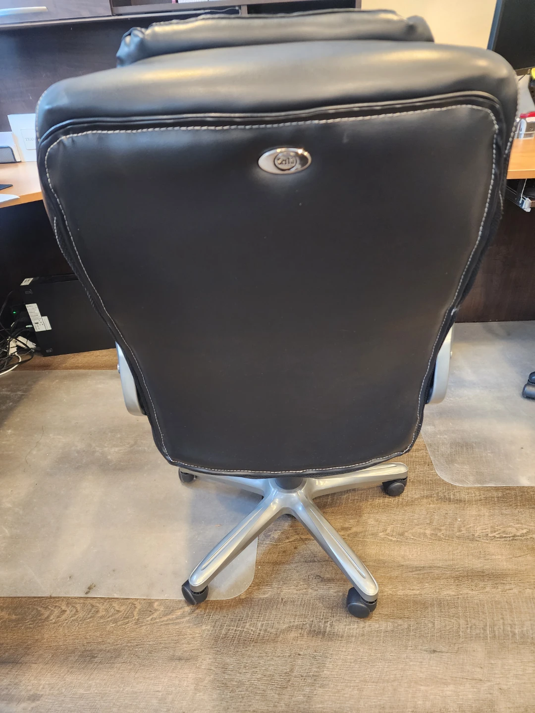 Serta Black Leather Office Chair - photo 3