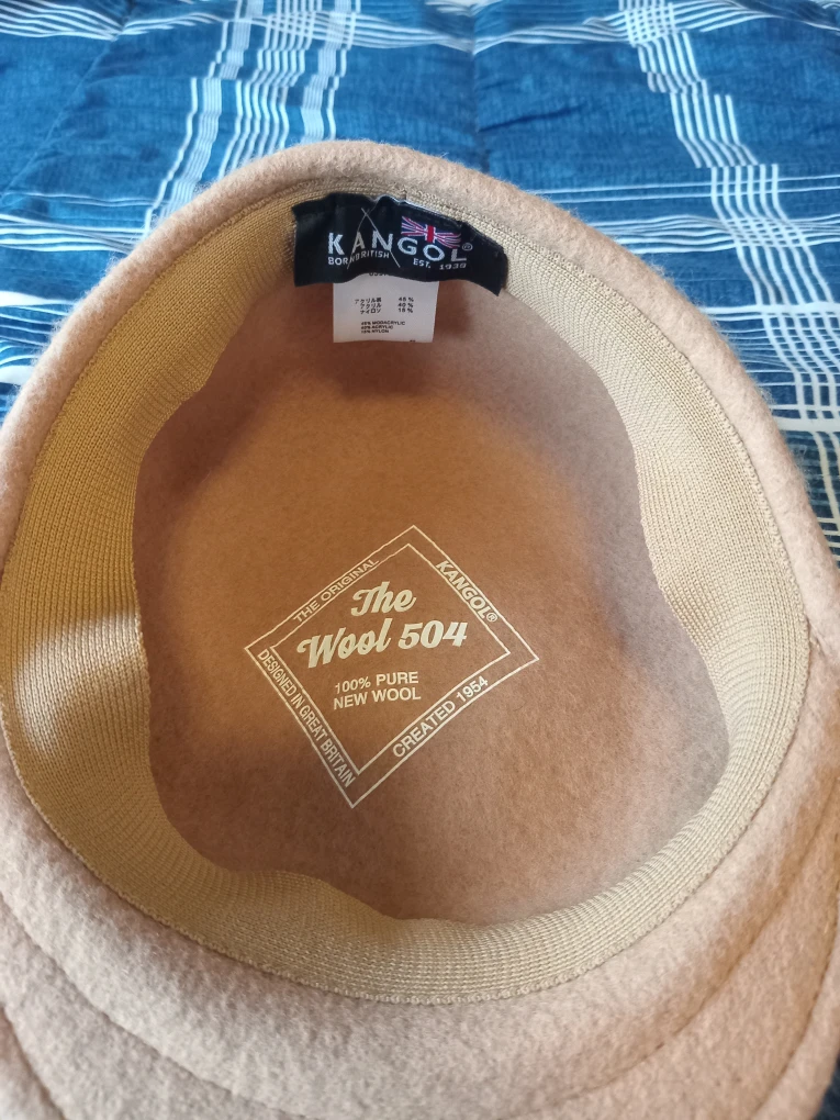 brand new kangol wool flat cap size medium to large - photo 3
