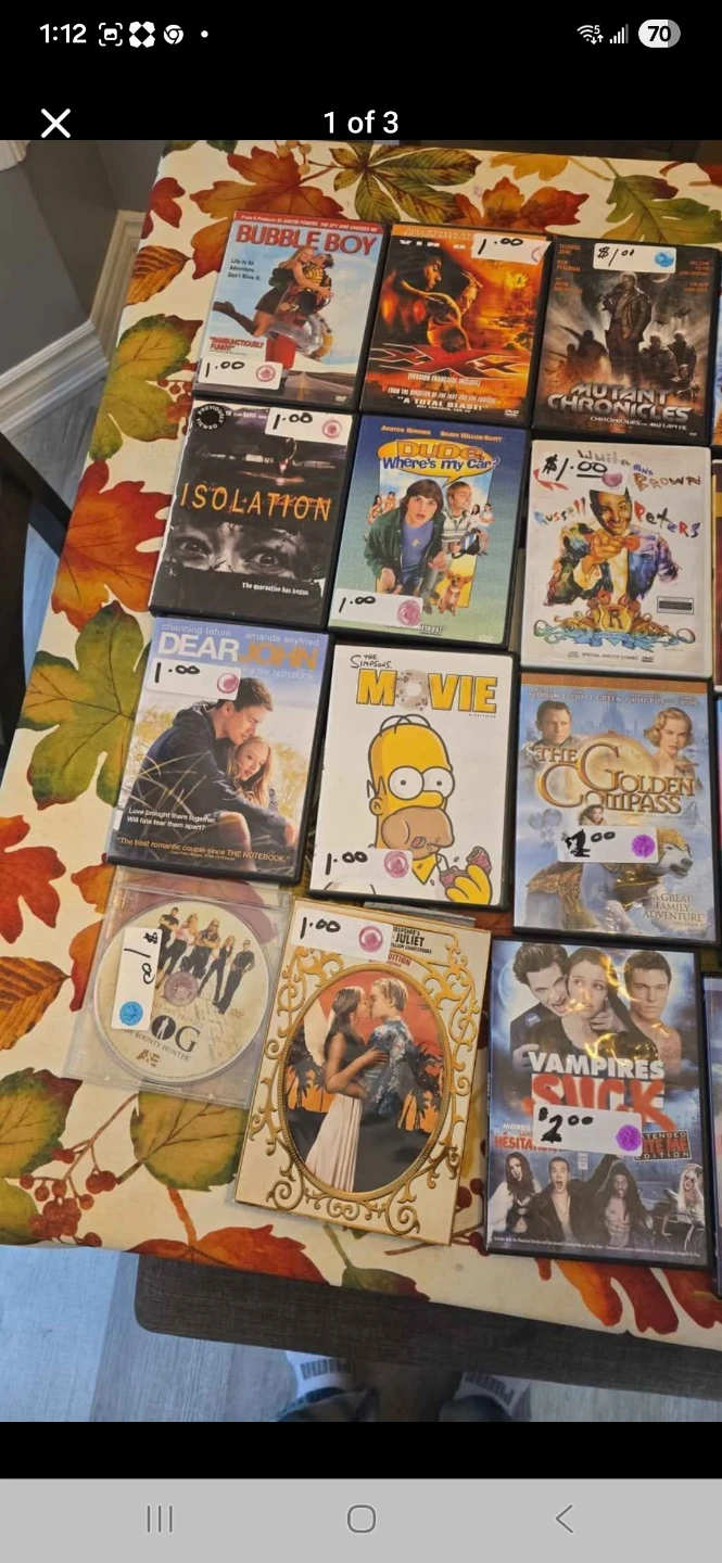 Assorted DVDs and Blu-rays