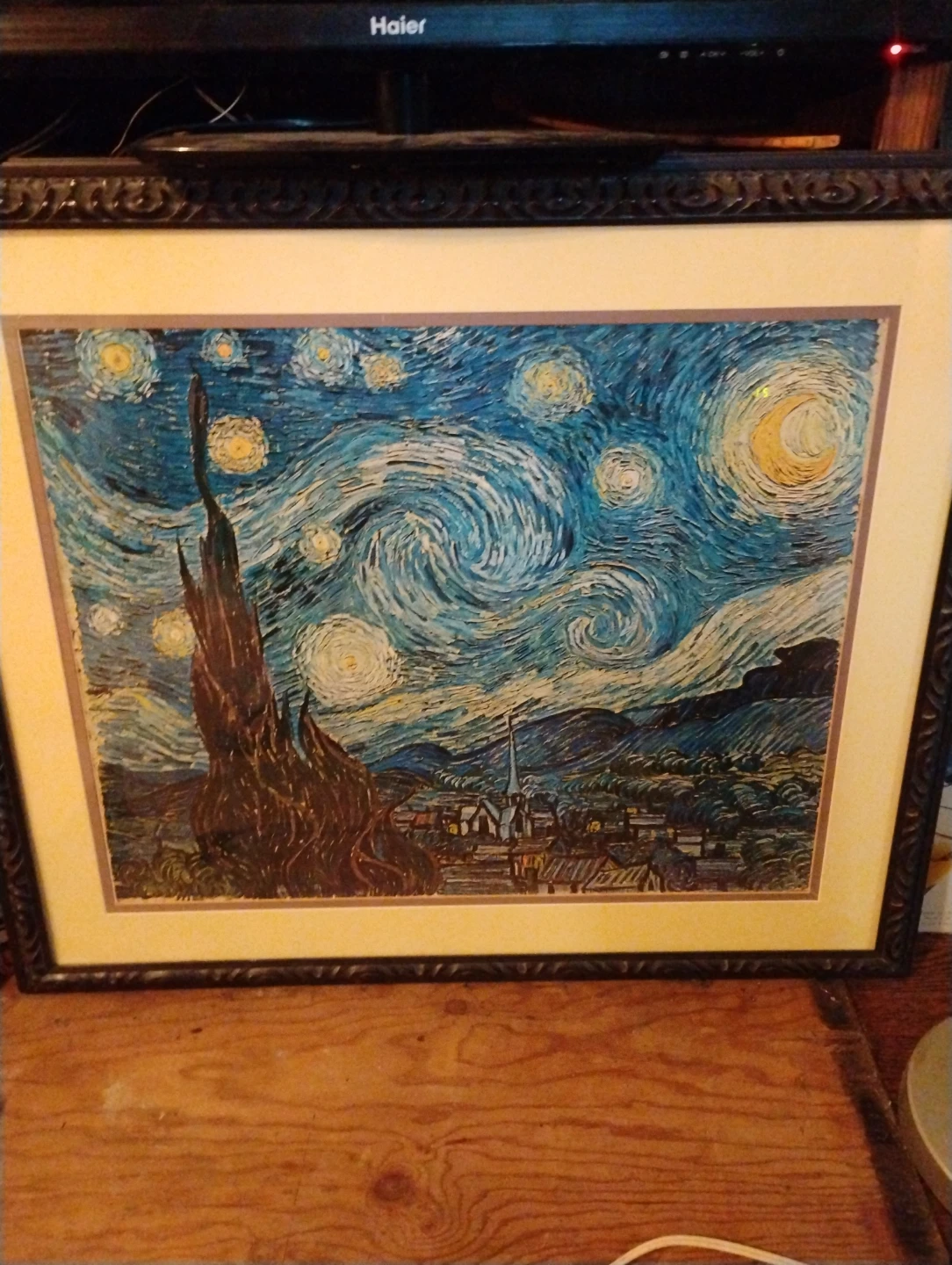 Framed "The Starry Night" Print