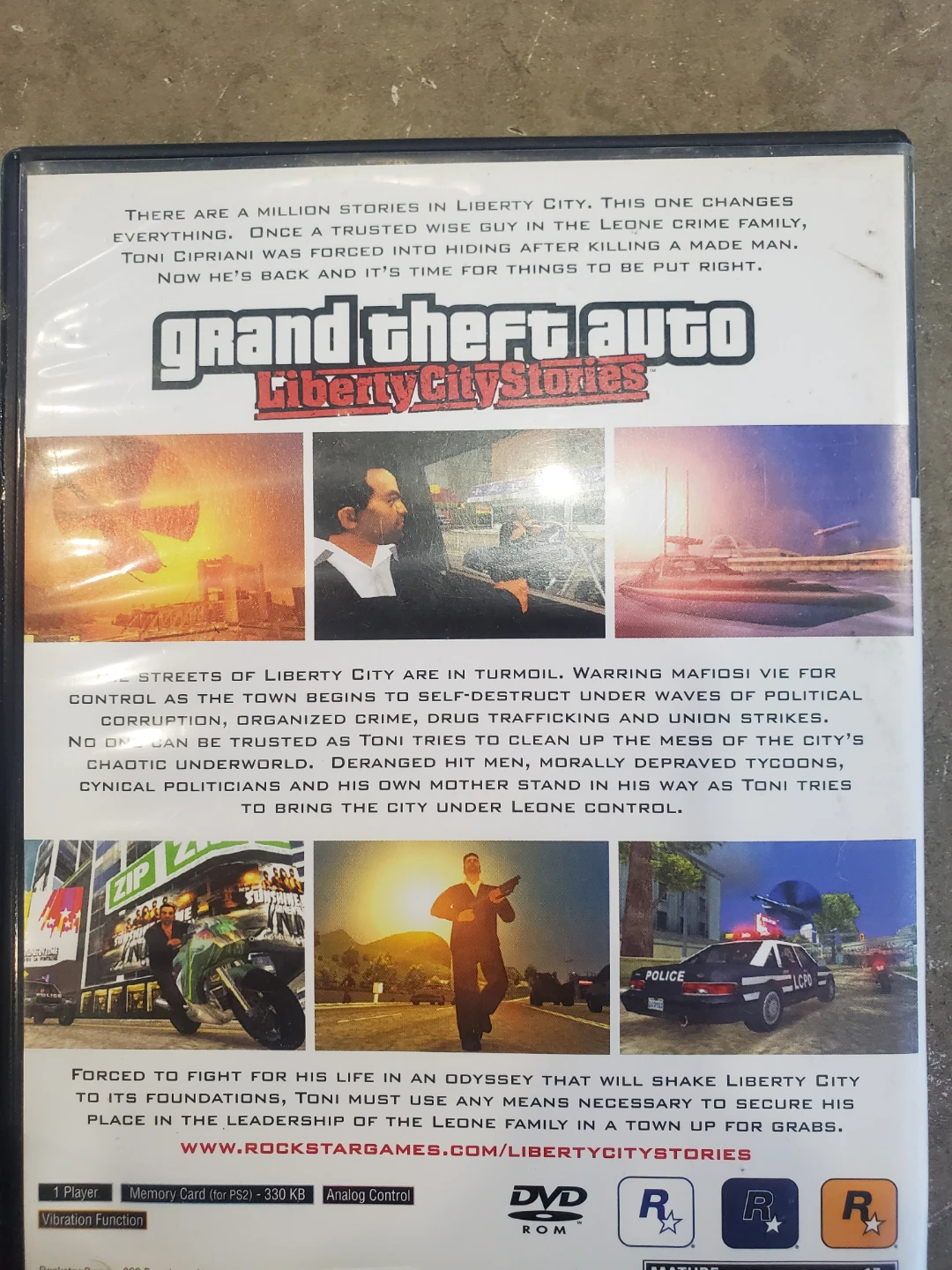 PlayStation 2 Game: Grand Theft Auto Liberty City Stories - photo 2