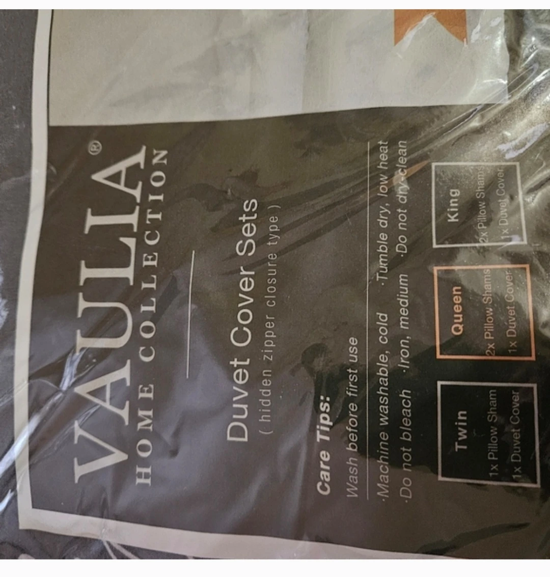 VAULIA HOME COLLECTION Duvet Cover Set - Queen Size - photo 2