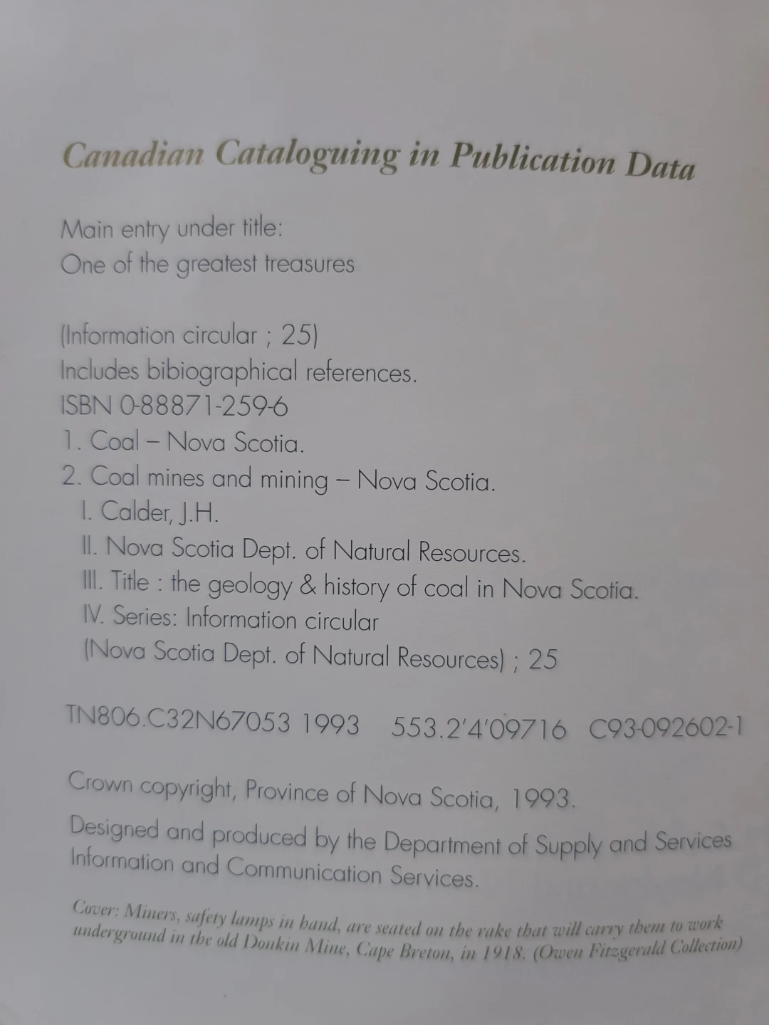 The Geology & History of Coal in Nova Scotia, 1993 - photo 3