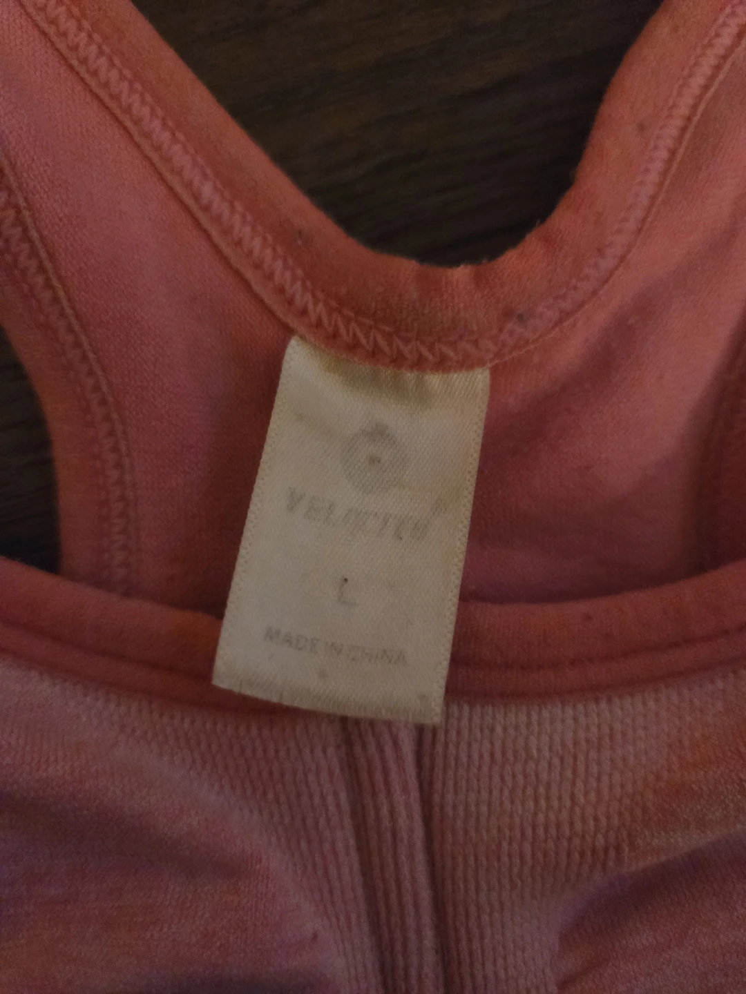 VELICITY Pink Sports Bra - Size L - photo 2