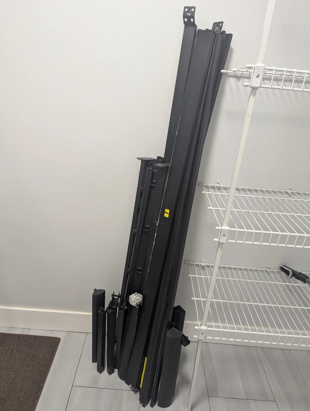 Black Metal TWIN Bed Frame Components - photo 2