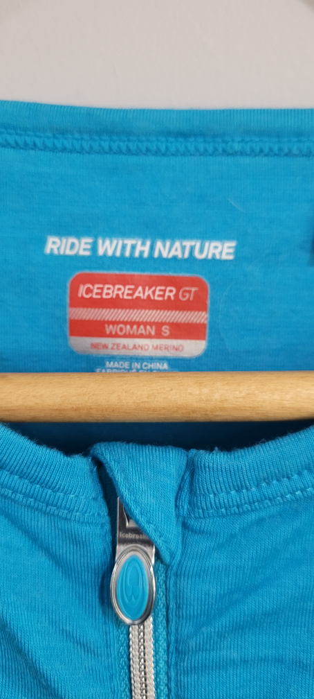 Icebreaker GT Woman's Merino Sleeveless Zip Top - Blue - Size S - photo 5