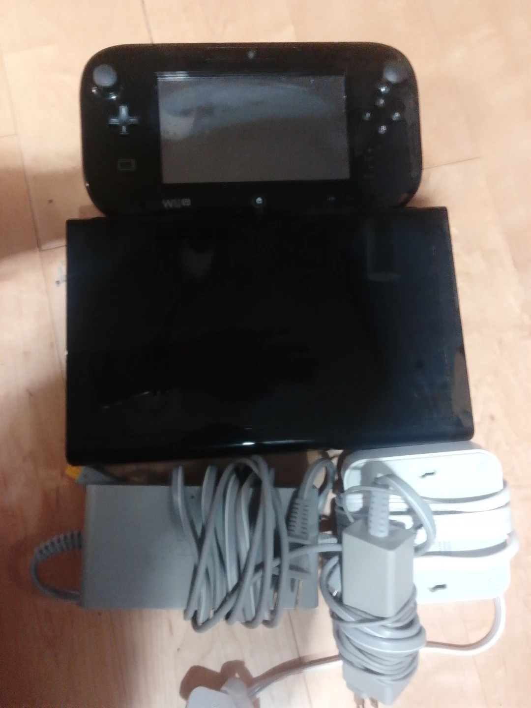 Nintendo Wii U Console with Power Adapter and Cables