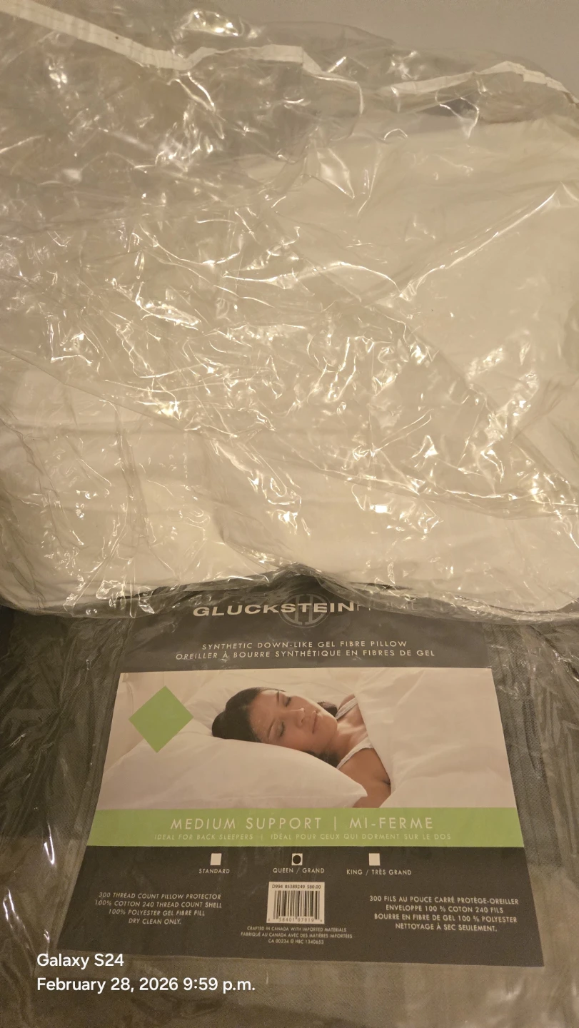 Gluckstein Medium Support Synthetic Down-Like Gel Fibre Pillow