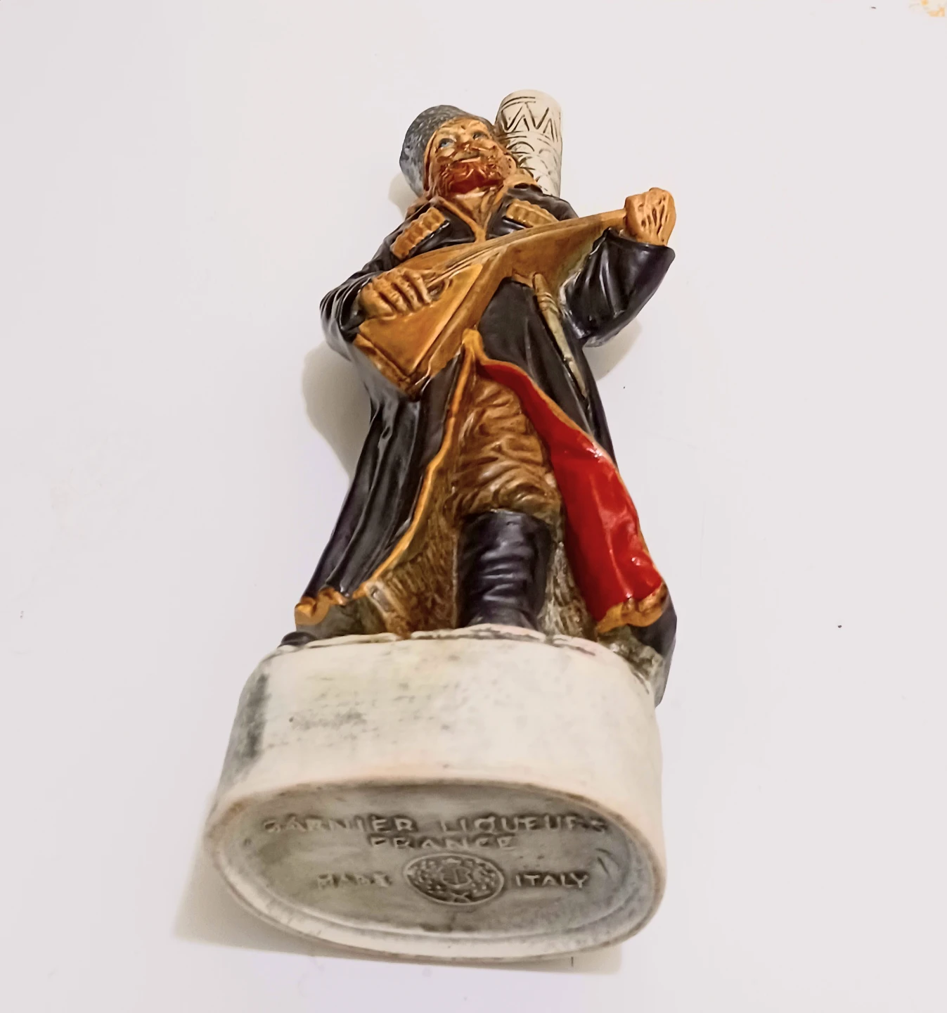 Unique Hand Painted Caucasian Playing Balalaika Decanter - photo 5