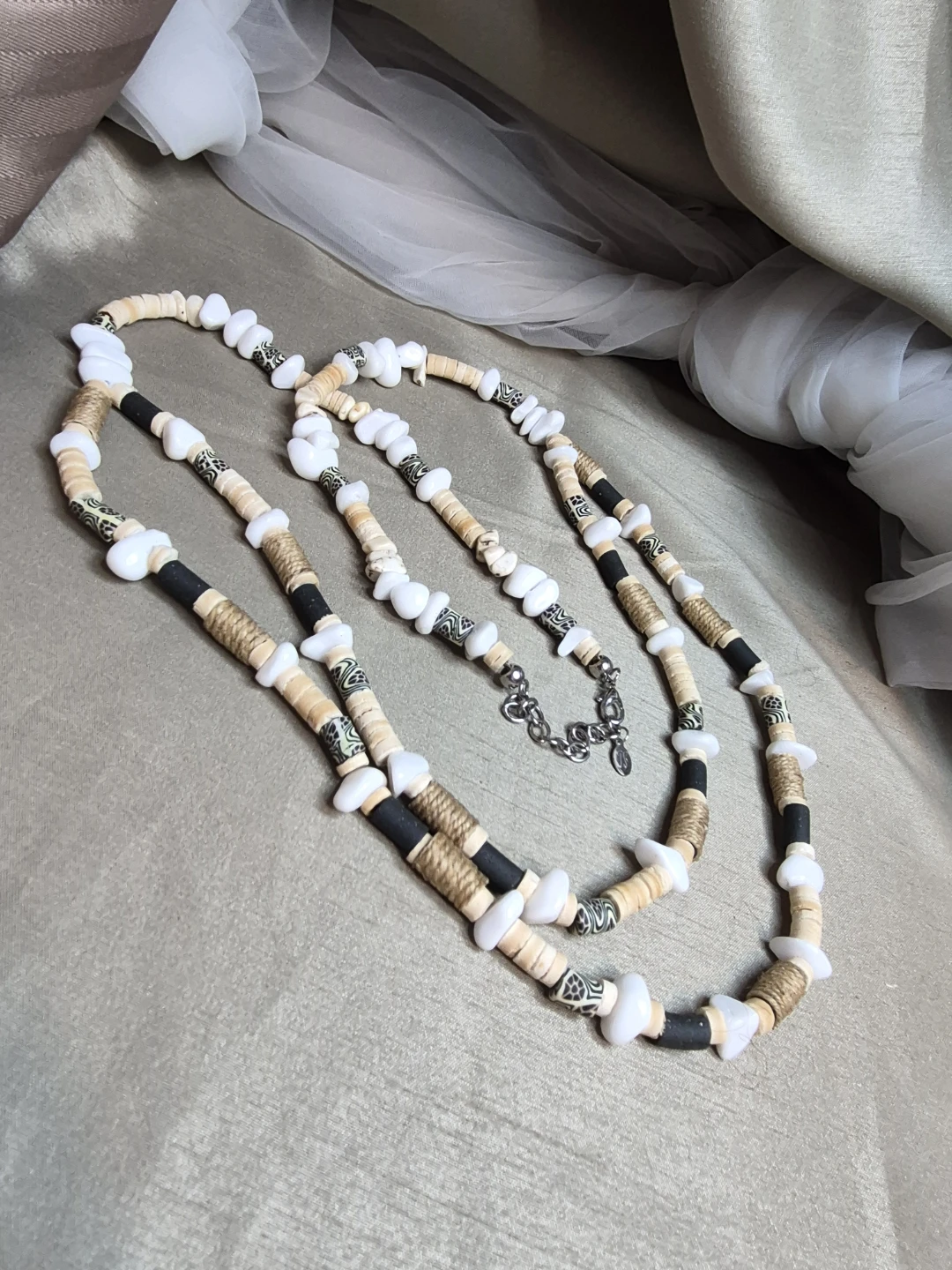 Beautiful 19" - 22" JS Chunky Necklace with Beads....