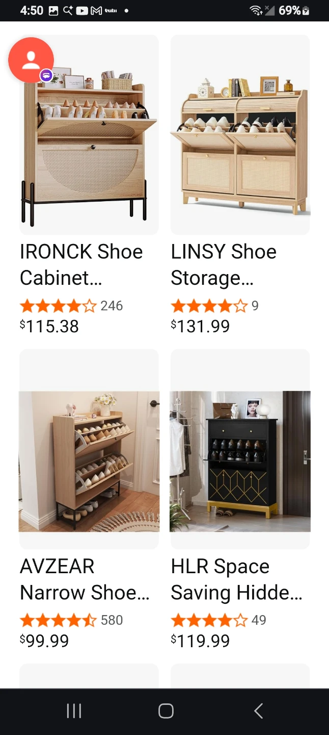 JEJEGORICH Shoe Cabinet with 2 Flip Drawers - Light Wood - photo 3