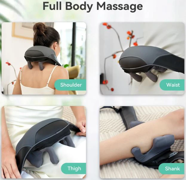 Snailax -Neck & Shoulder Massager with Heat, Kneading, Cordless🏆 - photo 3