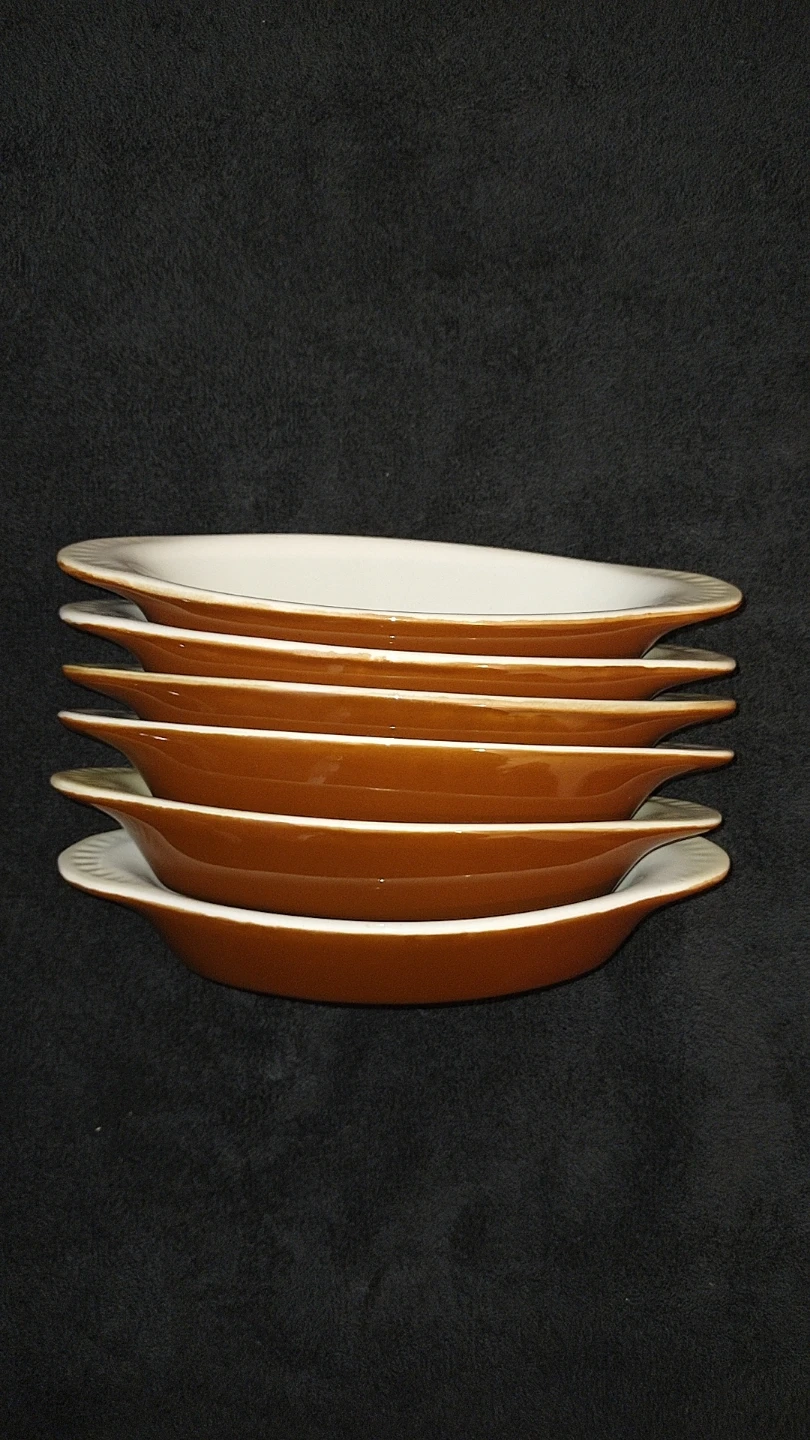 Set of 6 Ramekins Baking Dishes Oval - photo 4