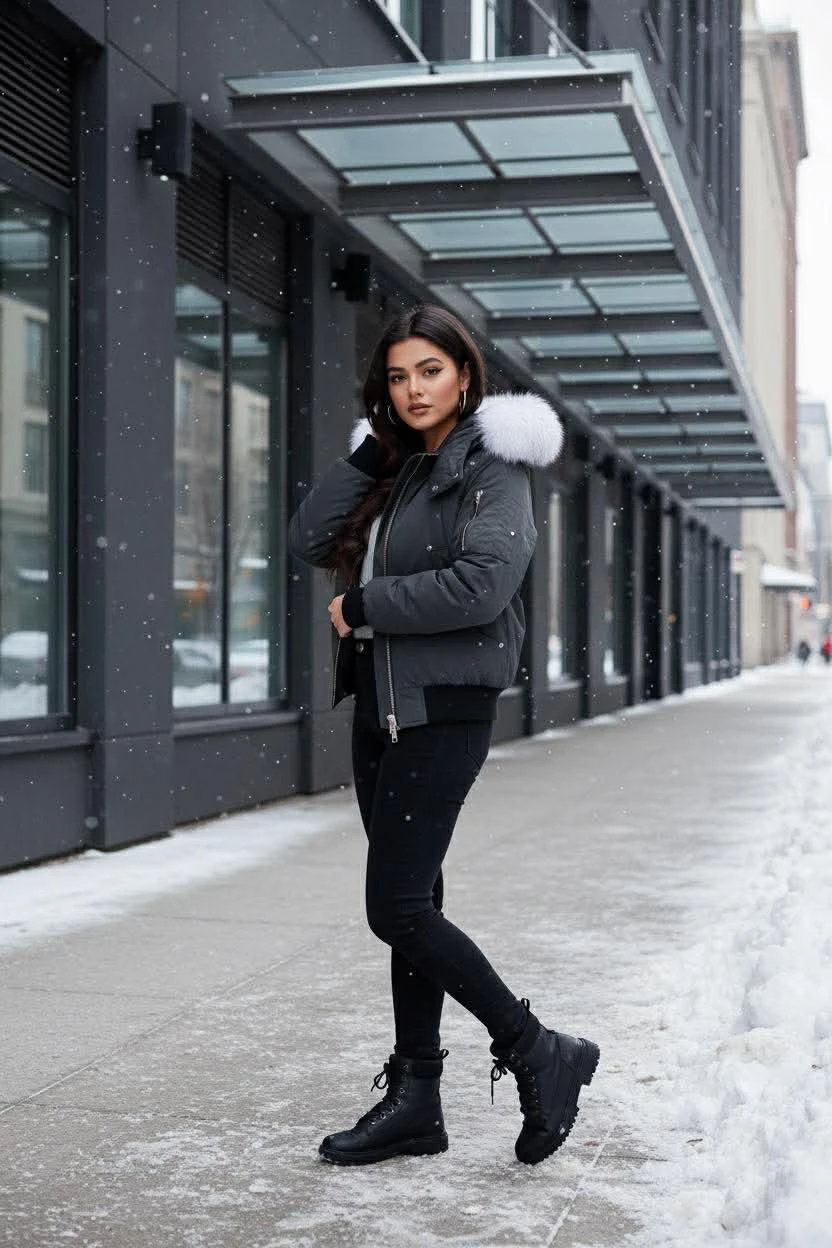 Moose Knuckles Bomber Jacket with Fur Hood - photo 2