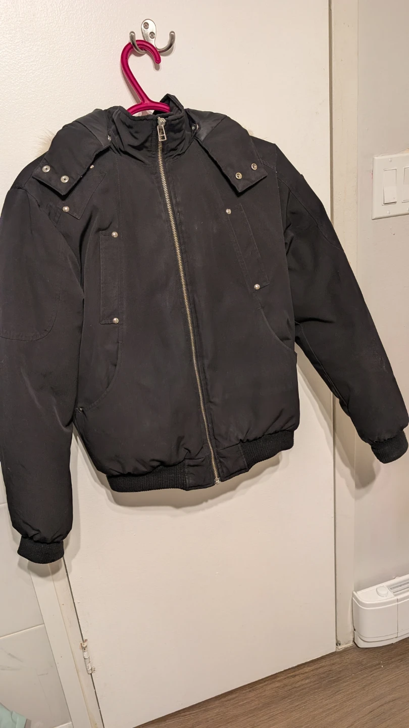 Moose Knuckles Bomber Jacket with Fur Hood - photo 3