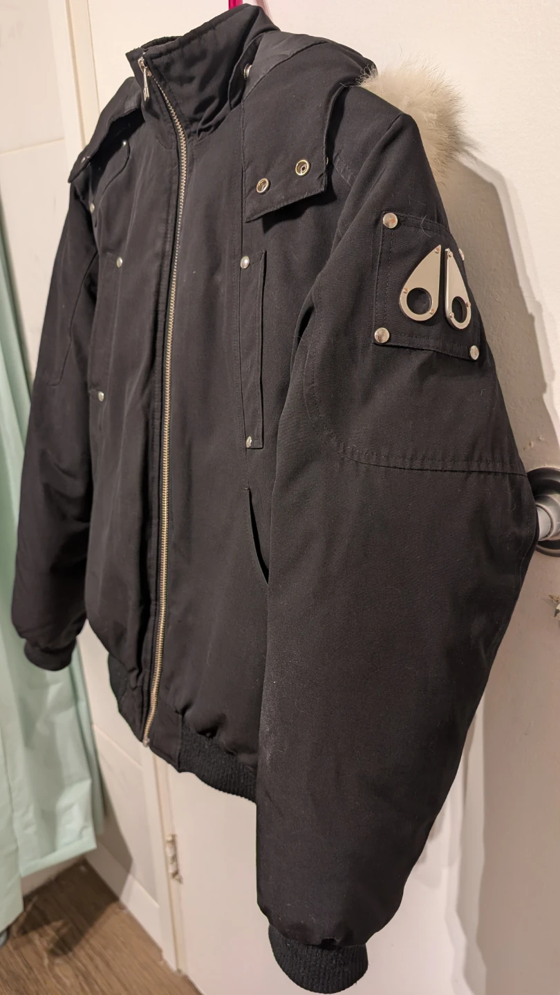 Moose Knuckles Bomber Jacket with Fur Hood - photo 4