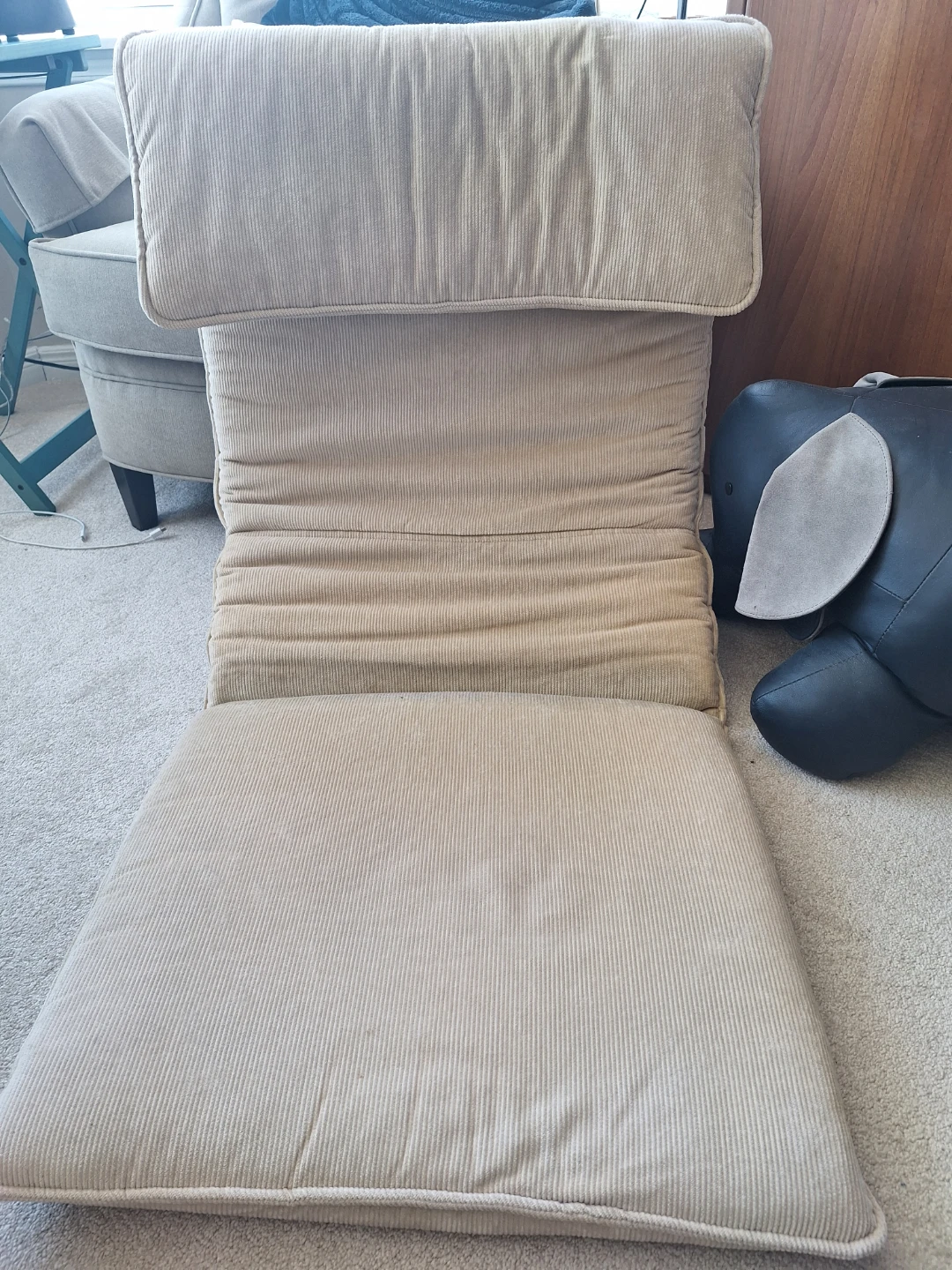 IKEA Poang Corduroy Chair - Beige (cushion only)