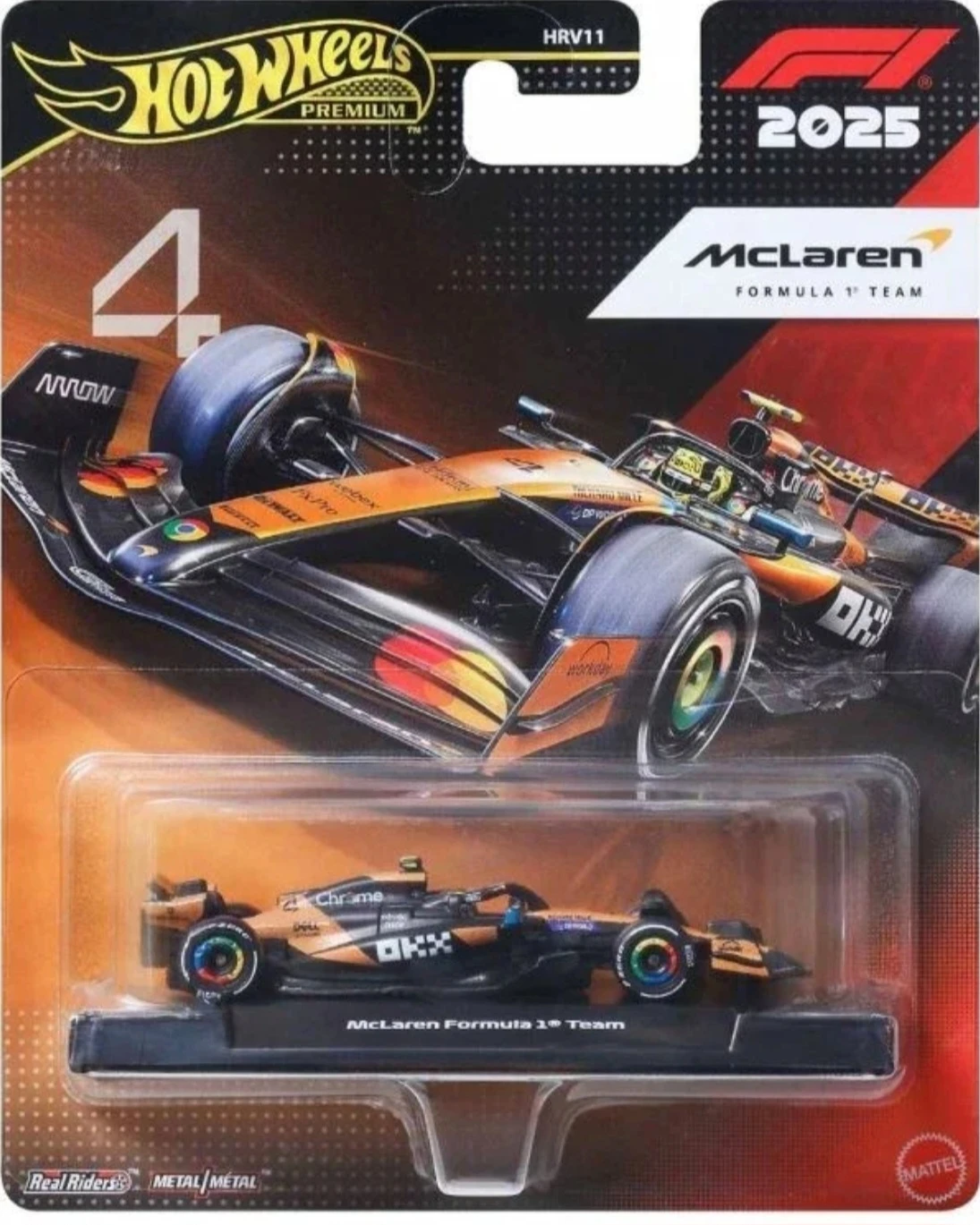 Hot Wheels McLaren Formula 1 Team Car 2025