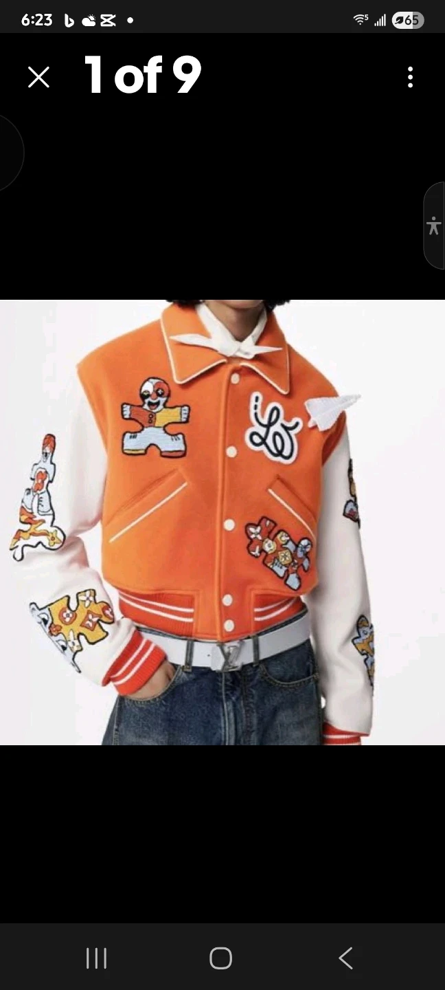 Louis Vuitton Varsity Jacket Orange/White