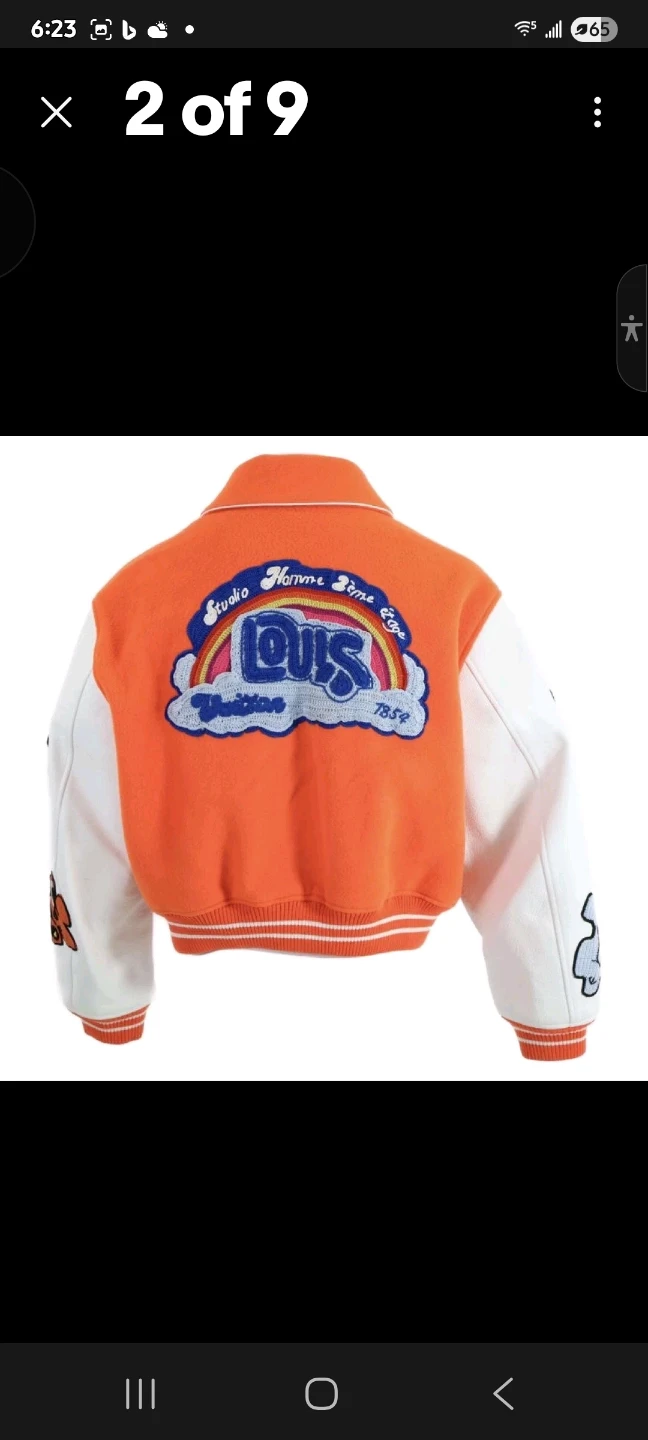 Louis Vuitton Varsity Jacket Orange/White - photo 2