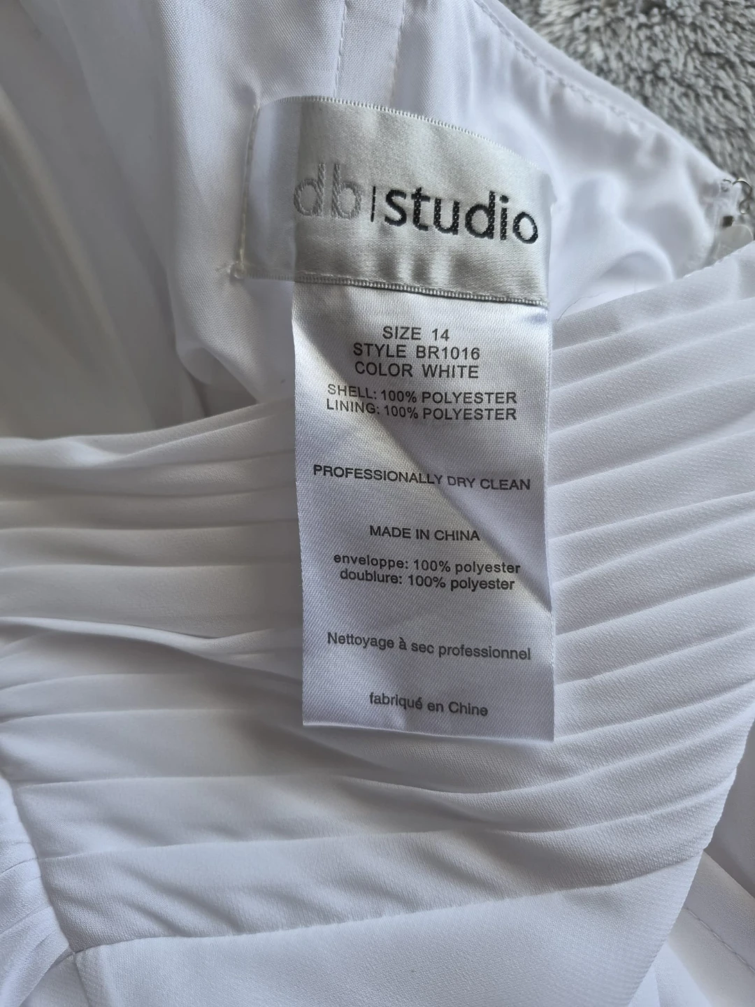DB Studio White Formal Gown -Size 14 - photo 4