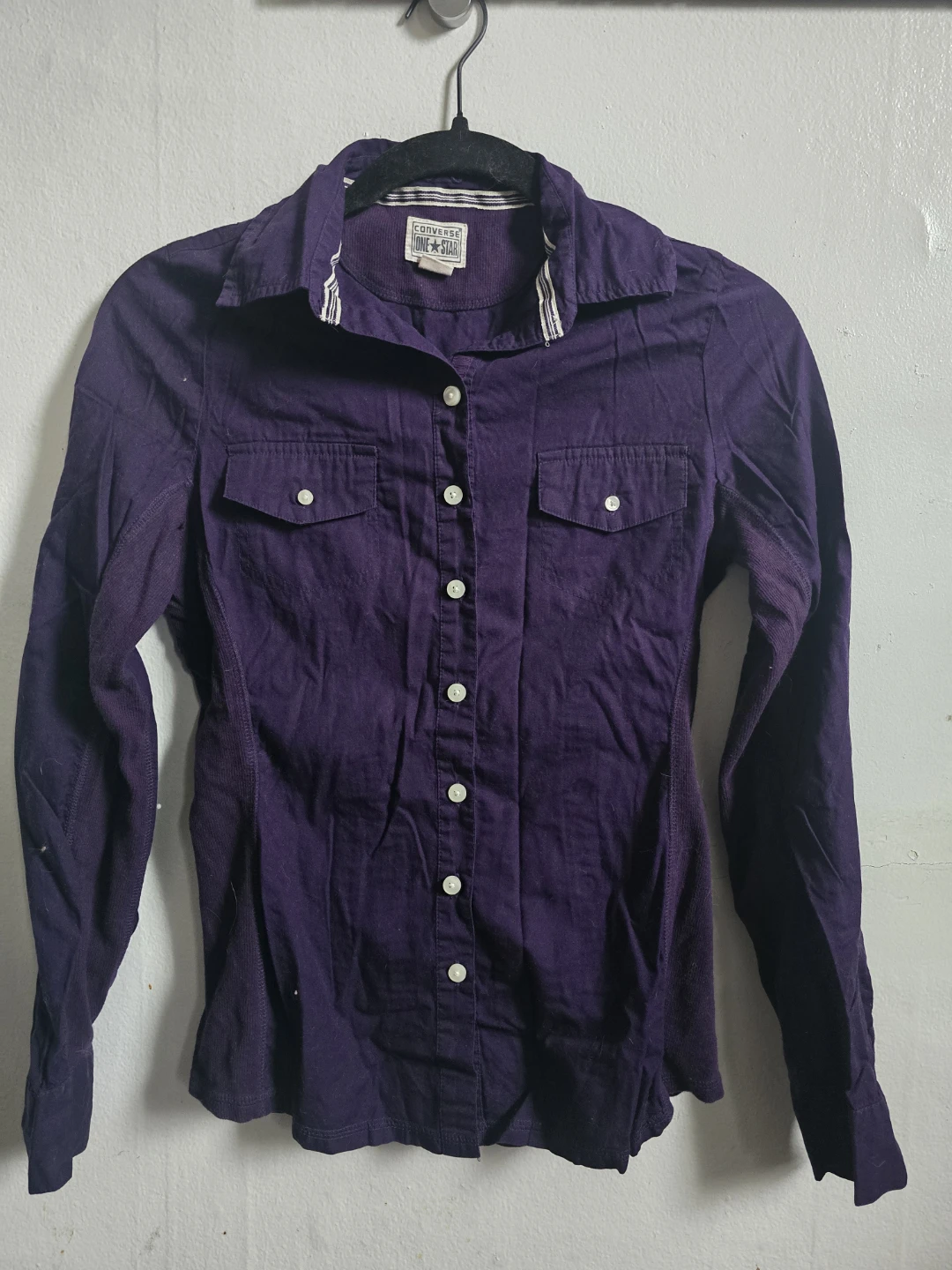 Converse Purple Button-Up Shirt