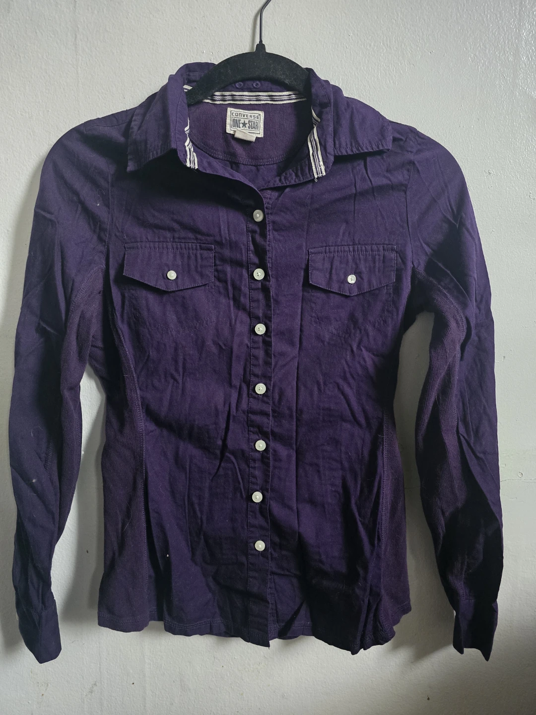 Converse Purple Button-Up Shirt - photo 2