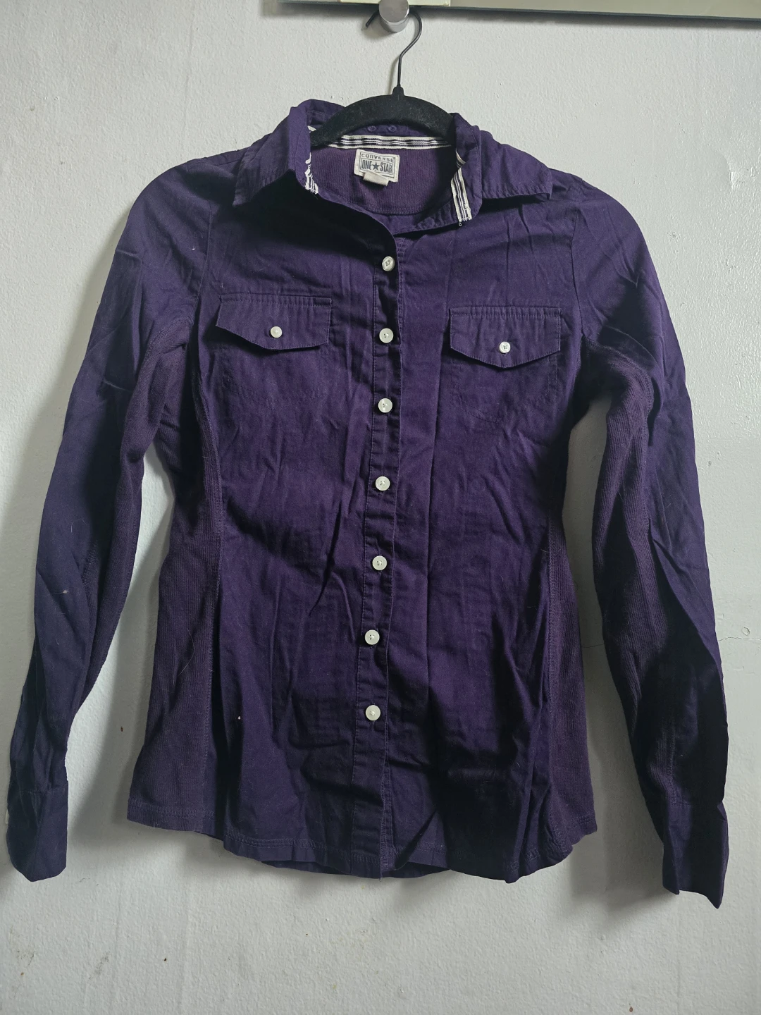 Converse Purple Button-Up Shirt - photo 5
