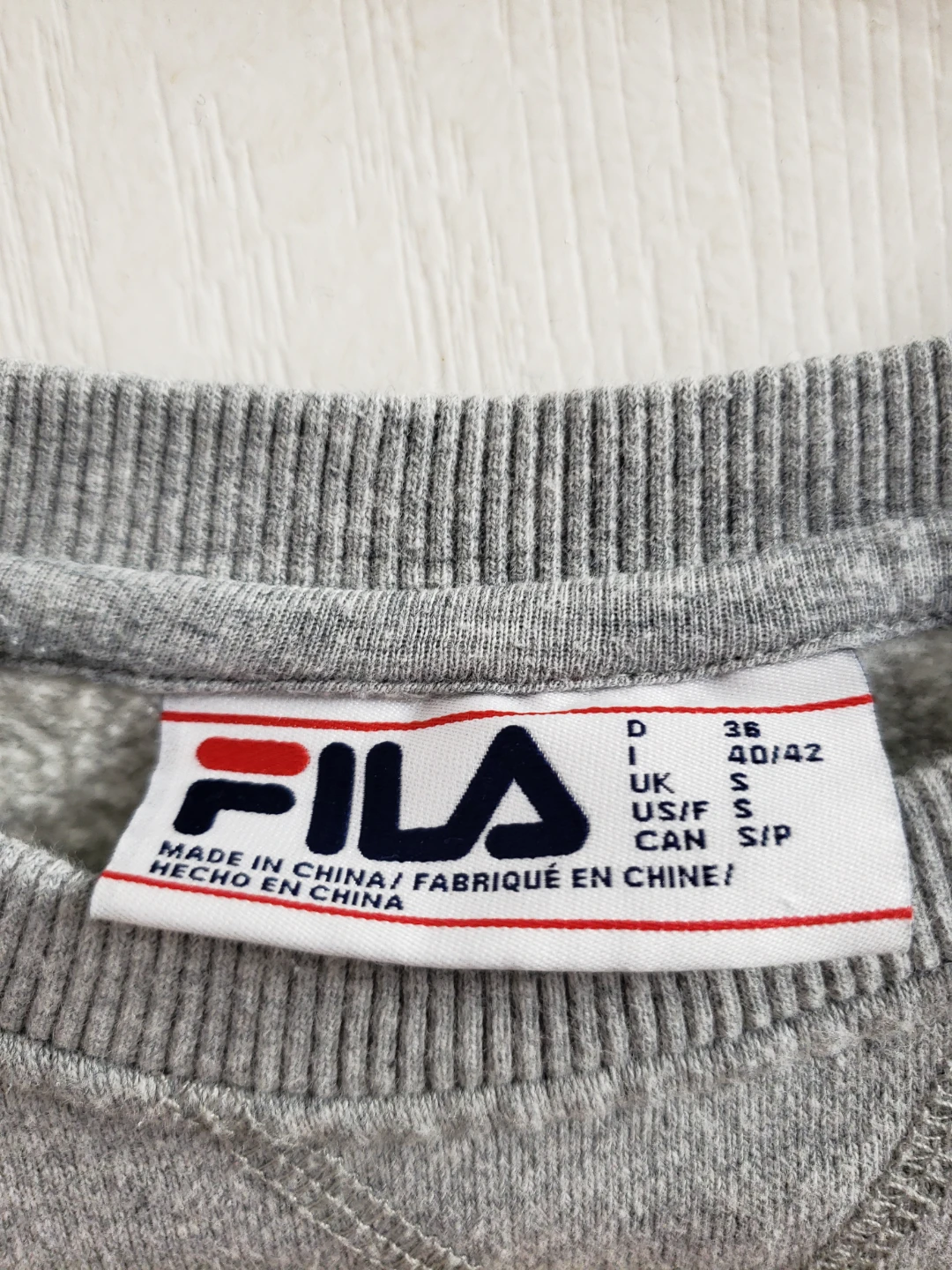Fila Grey Crewneck Sweatshirt - Size S - photo 3