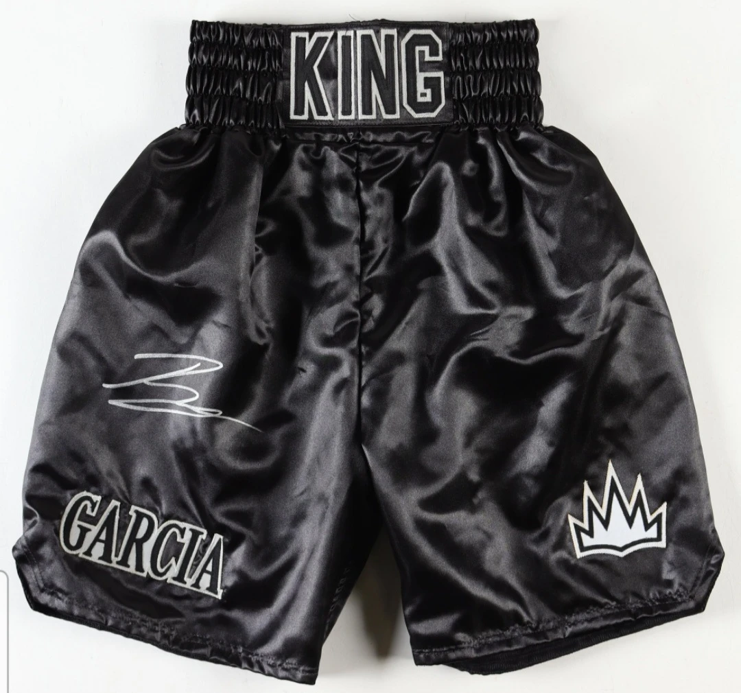 King Garcia Autographed Boxing Shorts - Beckett Authenticated