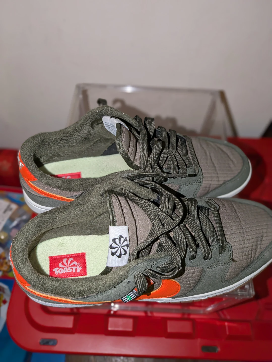 Nike Dunk Low "Toasty" Olive Orange Shoes - photo 5