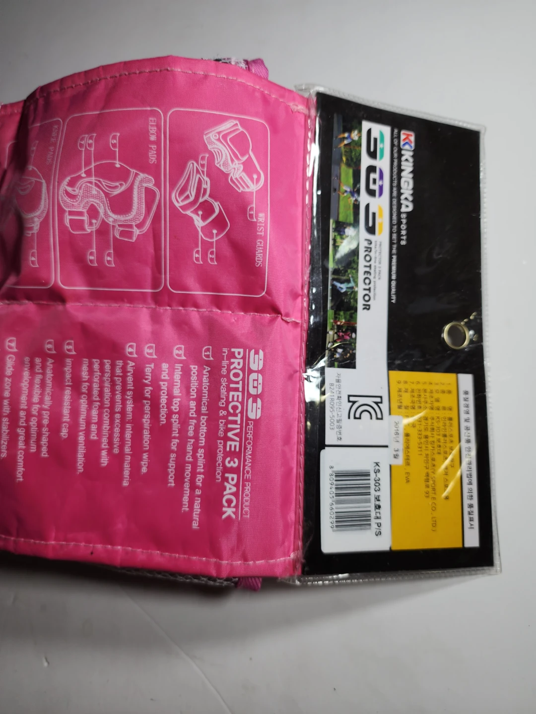 KINGKA 3 Pack Protective Gear Set - Pink - photo 3