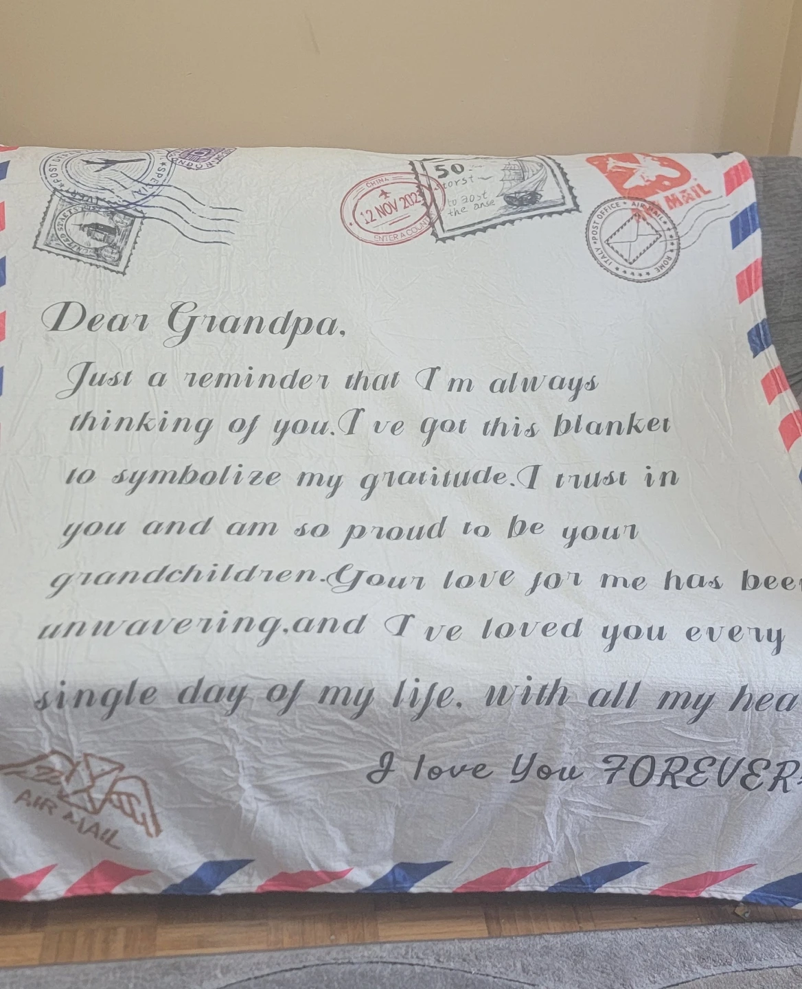 Dear Grandpa Blanket