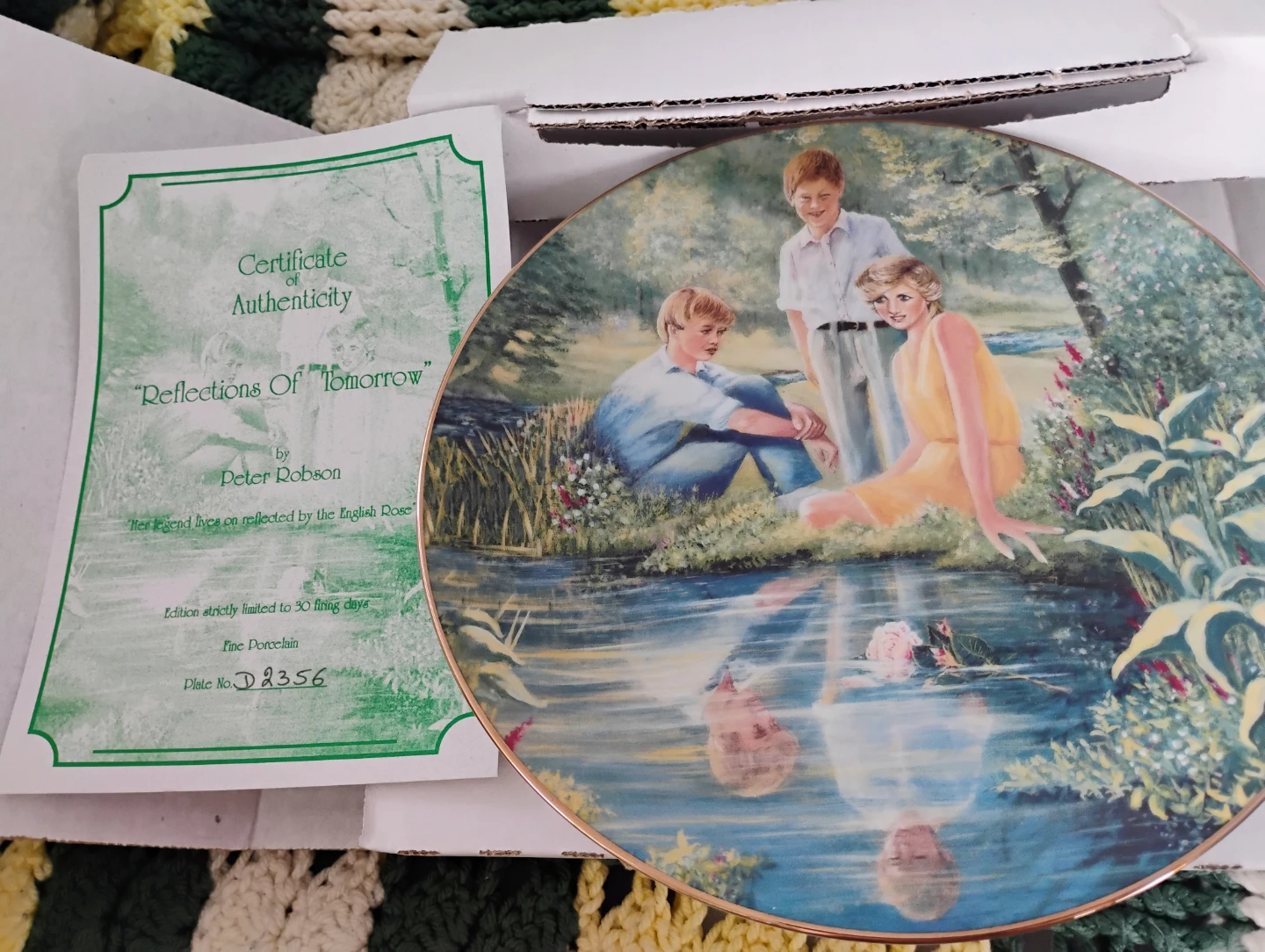 "Reflections Of Tomorrow" Commemorative Plate by Peter Robson - photo 5