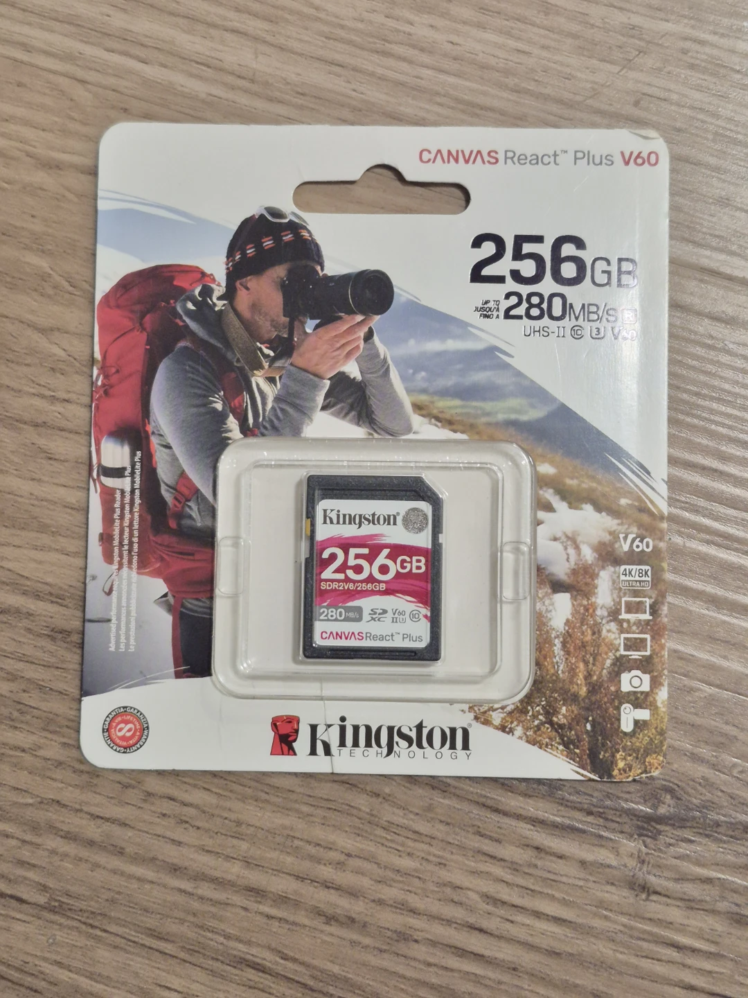Kingston 256GB SD Card - React Plus V60 - photo 2