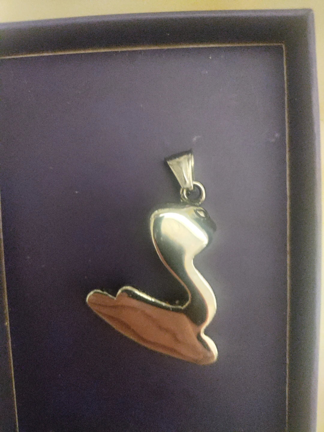Silver Cobra Pendant Necklace - photo 3