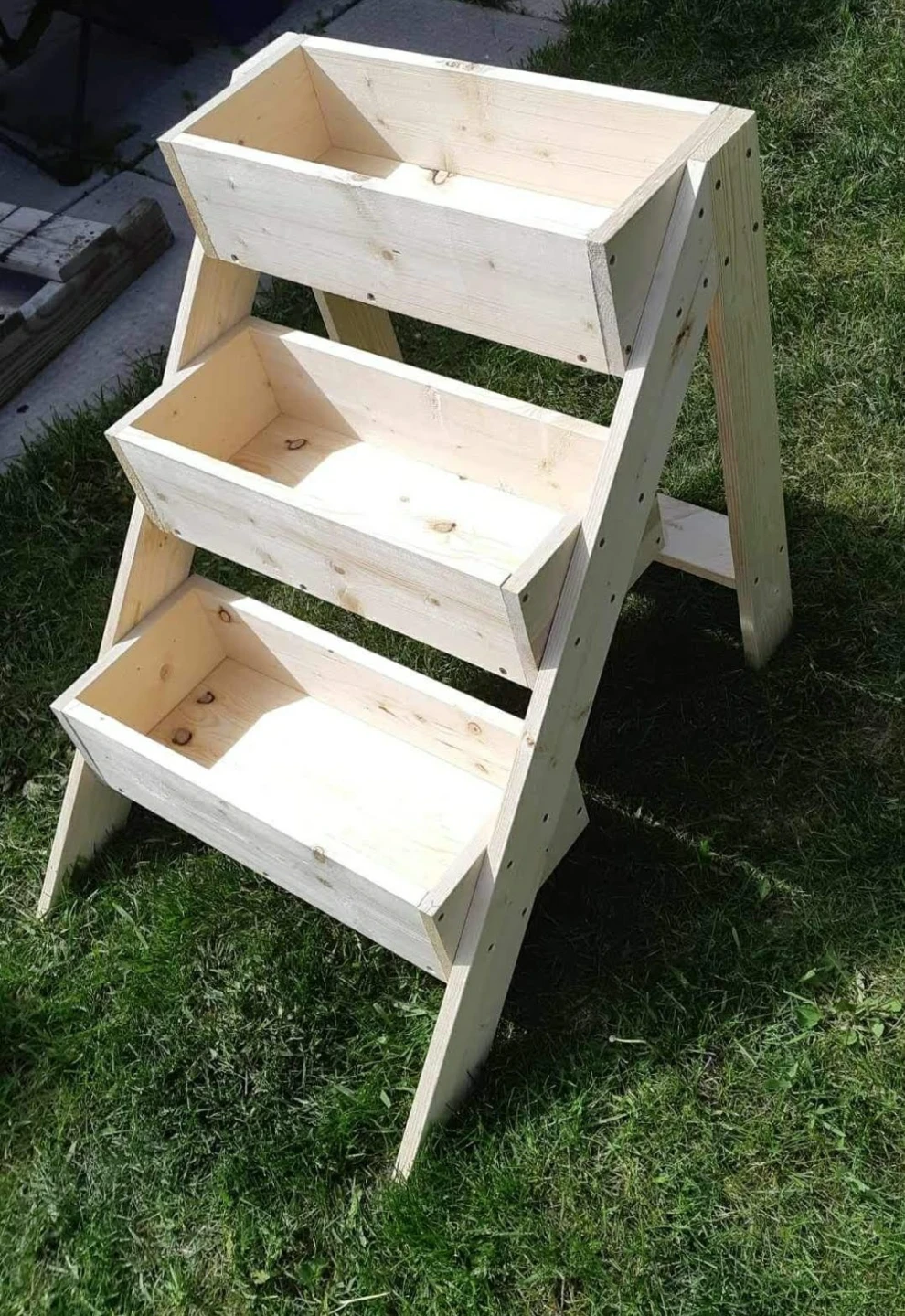Wooden Tiered Planter Stand - photo 2