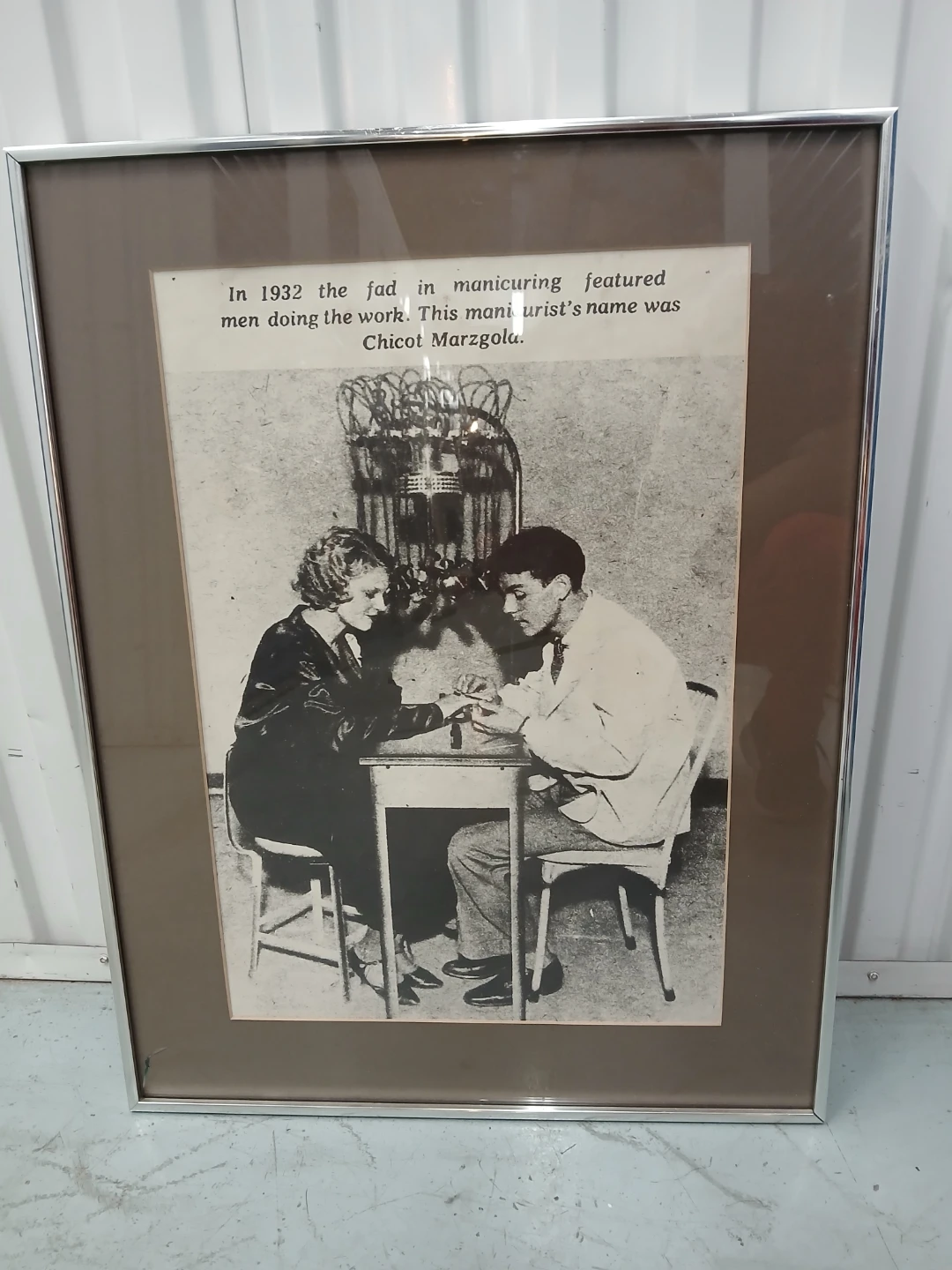 Manicured industry historic picture aluminum framed
