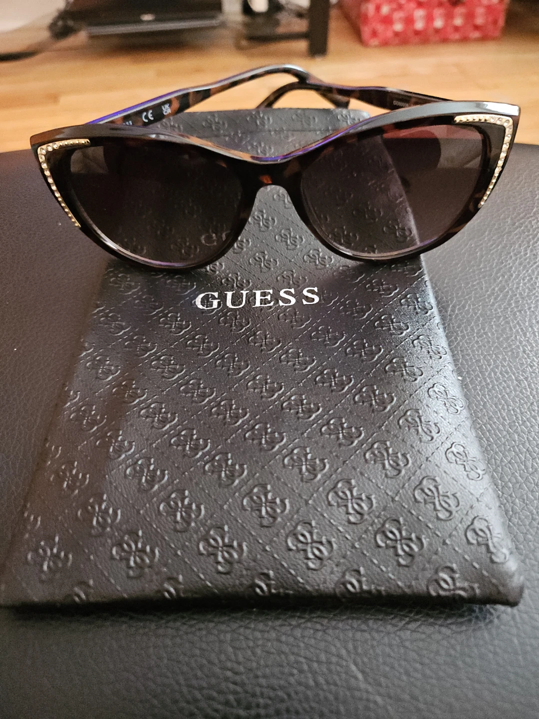 Guess Women's Sunglasses - Tortoise Shell with Rhinestones