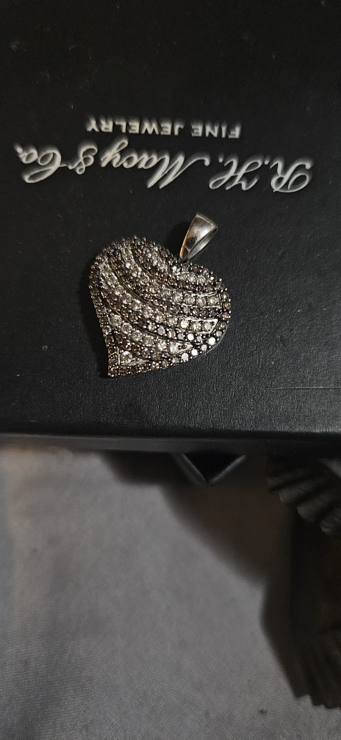 Diamond Heart Pendant 10k - photo 3