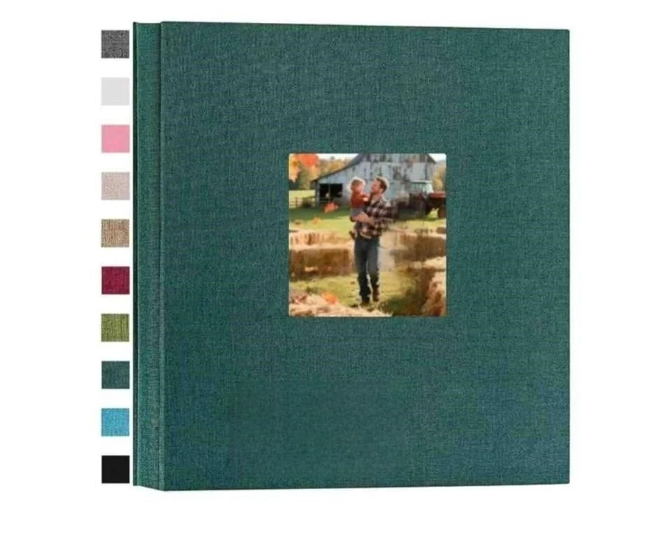 Green Photo Album with Front Frame