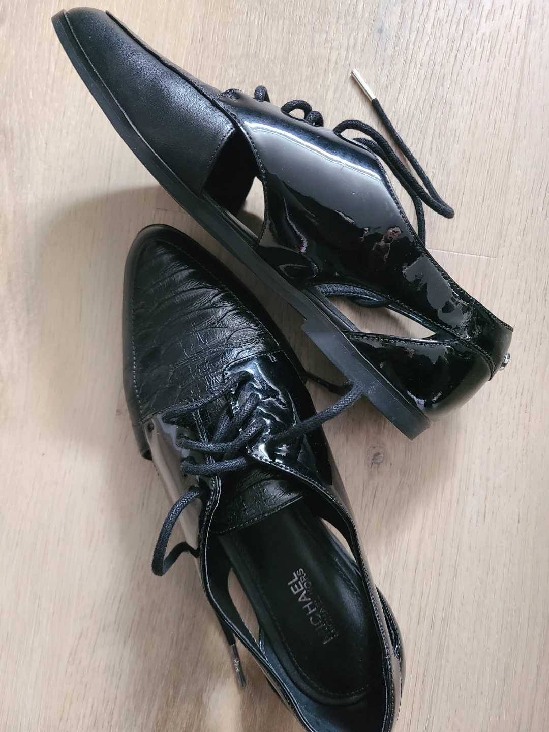 Michael Kors Black Leather Oxford Flats - Size 6 - photo 2