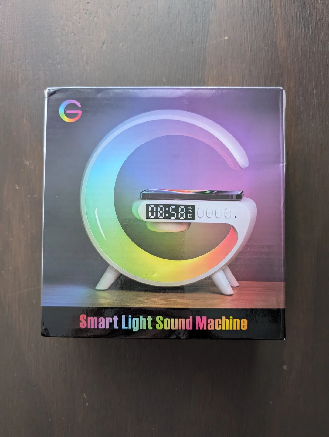 Smart Light Sound Machine with Wireless Charger
